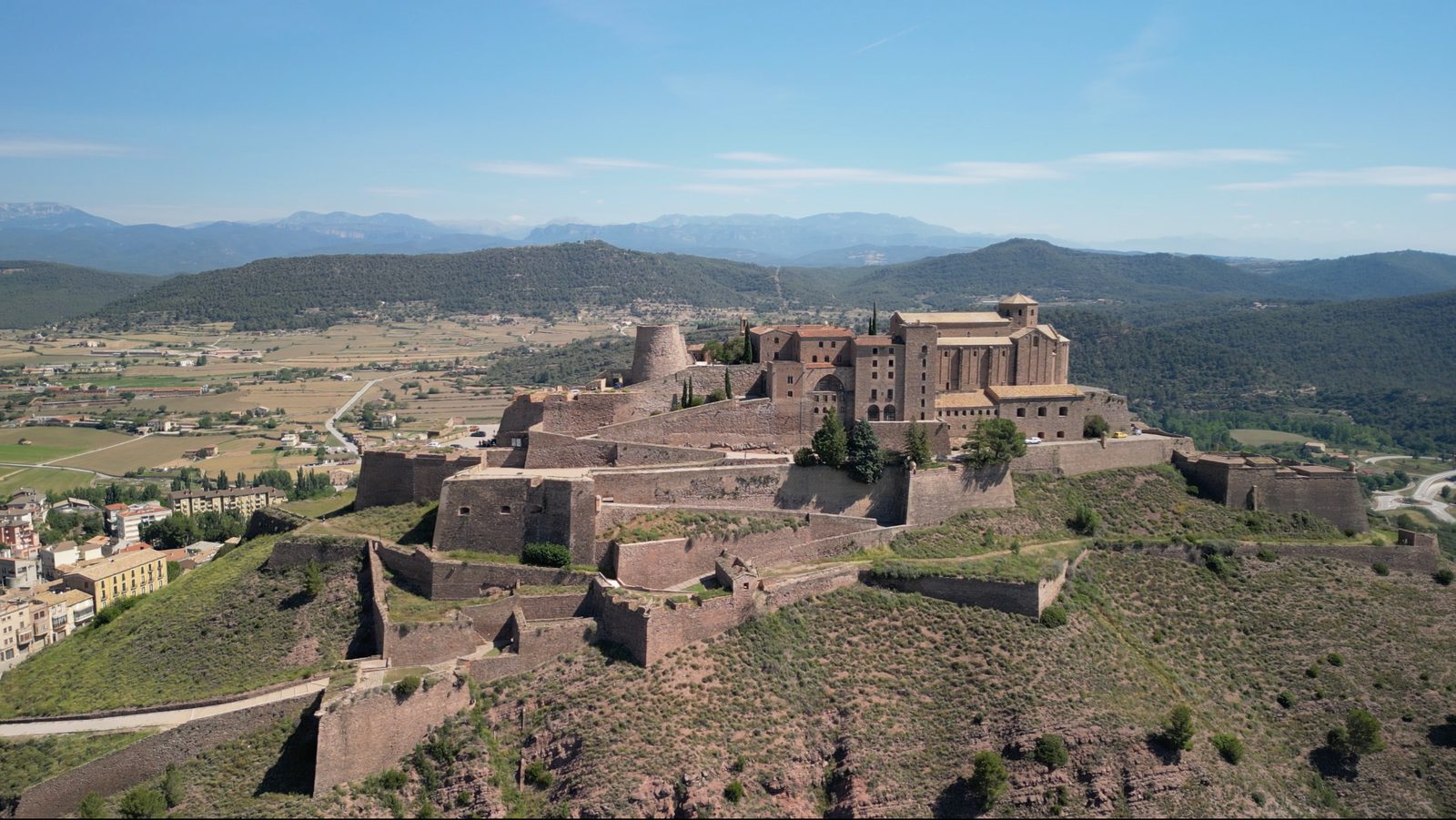 Vista panorámica del Castillo de Cardona